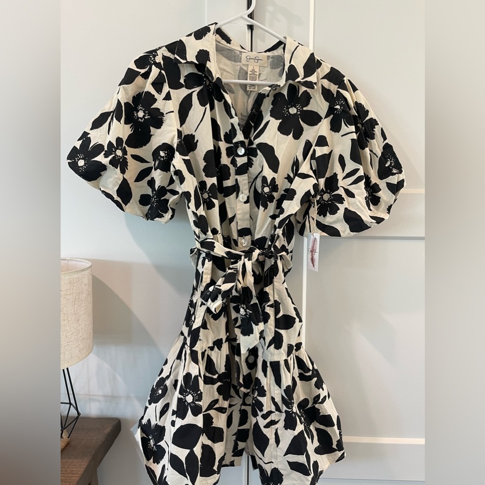 Jessica Simpson Floral Button Down Dress